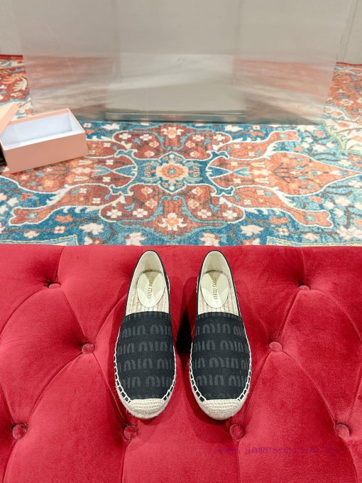 Miumiu 2024 new casual shoes fisherman shoesGrass woven shoes with grass woven insole * madel9fx9cix - Image 2