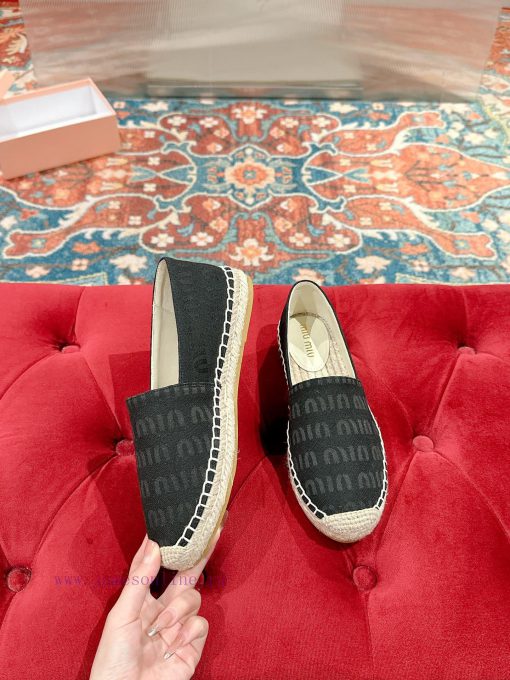 Miumiu 2024 new casual shoes fisherman shoesGrass woven shoes with grass woven insole * madel9fx9cix - Image 4