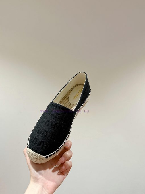 Miumiu 2024 new casual shoes fisherman shoesGrass woven shoes with grass woven insole * madel9fx9cix - Image 6