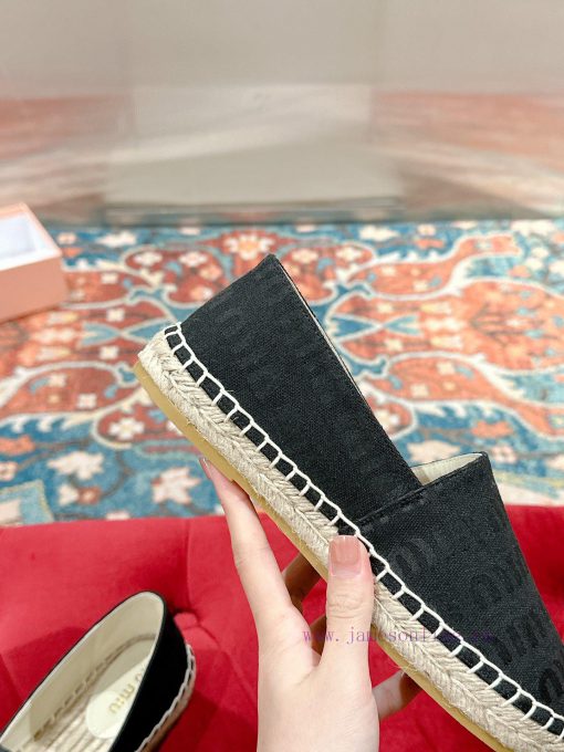 Miumiu 2024 new casual shoes fisherman shoesGrass woven shoes with grass woven insole * madel9fx9cix - Image 8