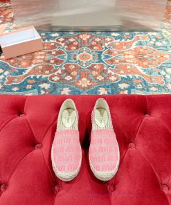 Miumiu 2024 new casual shoes fisherman shoesGrass woven shoes with grass woven insole * madegtw4lag4