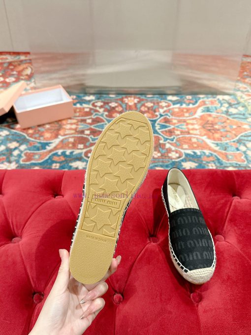 Miumiu 2024 new casual shoes fisherman shoesGrass woven shoes with grass woven insole * madel9fx9cix - Image 10