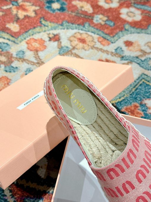 Miumiu 2024 new casual shoes fisherman shoesGrass woven shoes with grass woven insole * madegtw4lag4 - Image 7