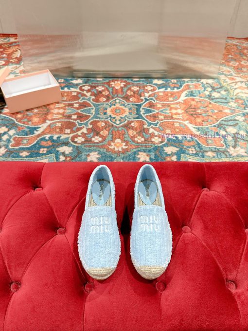 Miumiu 2024 new casual shoes fisherman shoesGrass woven shoes with grass woven insole * madezyueh57z - Image 2