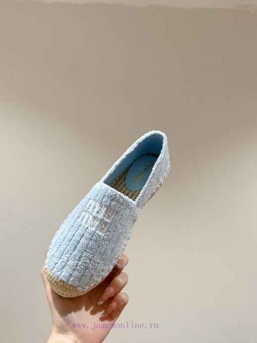 Miumiu 2024 new casual shoes fisherman shoesGrass woven shoes with grass woven insole * madezyueh57z - Image 3