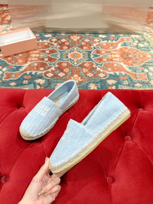 Miumiu 2024 new casual shoes fisherman shoesGrass woven shoes with grass woven insole * madezyueh57z - Image 4