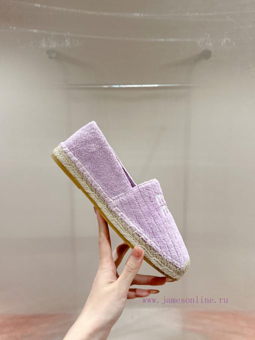 Miumiu 2024 new casual shoes fisherman shoesGrass woven shoes with grass woven insole * made0v224opg - Image 5