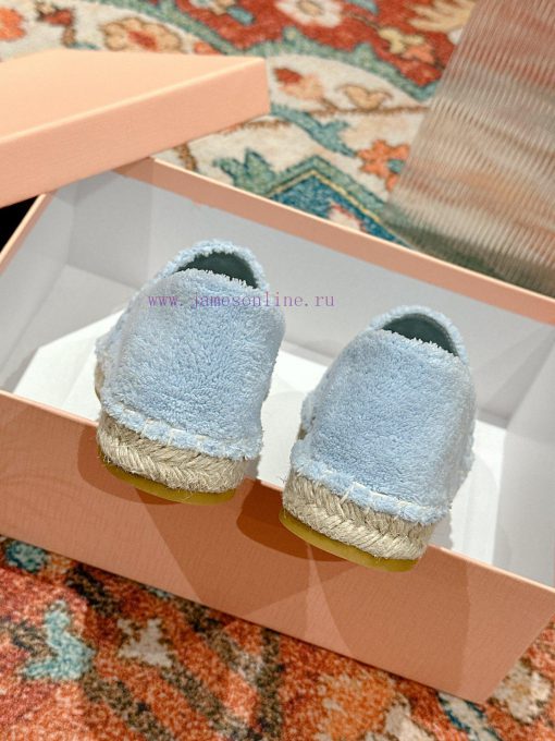 Miumiu 2024 new casual shoes fisherman shoesGrass woven shoes with grass woven insole * madezyueh57z - Image 7