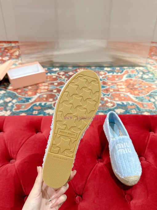 Miumiu 2024 new casual shoes fisherman shoesGrass woven shoes with grass woven insole * madezyueh57z - Image 10
