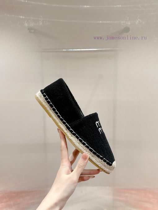 Miumiu 2024 new casual shoes fisherman shoesGrass woven shoes with grass woven insole * madeqiv4m3bb - Image 3