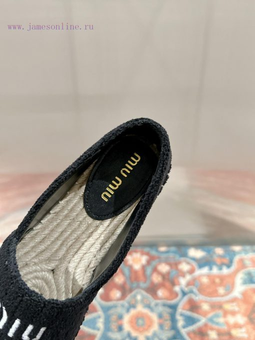 Miumiu 2024 new casual shoes fisherman shoesGrass woven shoes with grass woven insole * madeqiv4m3bb - Image 7