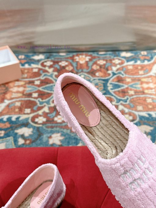 Miumiu 2024 new casual shoes fisherman shoesGrass woven shoes with grass woven insole * madegc73fon8 - Image 8