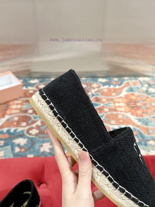 Miumiu 2024 new casual shoes fisherman shoesGrass woven shoes with grass woven insole * madeqiv4m3bb - Image 10