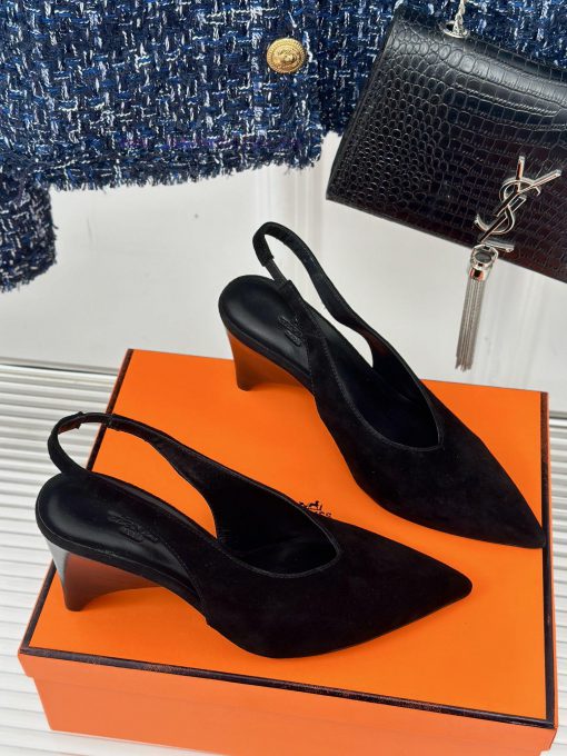 Herm è s/Herm è s Classic High Heel Pointed SandalsExtremely retro design with a strong exotcopvtpmv - Image 4