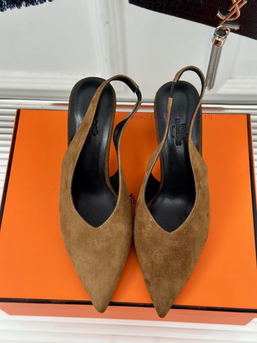 Herm è s/Herm è s Classic High Heel Pointed SandalsExtremely retro design with a strong exot7dlu75ns - Image 5