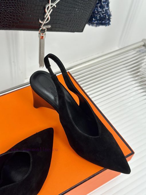 Herm è s/Herm è s Classic High Heel Pointed SandalsExtremely retro design with a strong exotcopvtpmv - Image 6