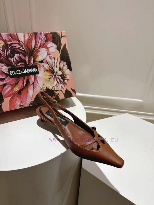DG small square head new model, size 35-42 genuine leather outsole, top layer calf leather, hxtupn4u - Image 7