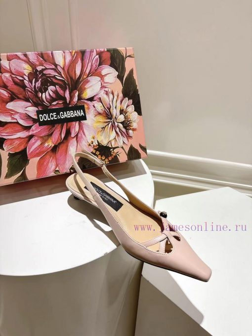 DG small square head new model, size 35-42 genuine leather outsole, top layer calf leather, ptjbw07r - Image 6