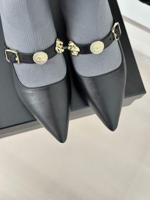 Chanel | Chanel 24B Autumn/Winter New Product Metal Double C Pointed Coarse Heel Socks Boots3jxxeis5 - Image 8