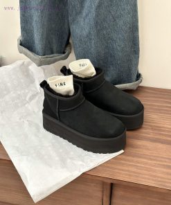 , sizes 35-41, Ugg thick sole 5cm mini snow bootsLongfeng Original Factory A-level Fur Integ815c0b90