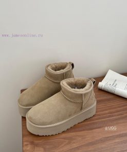 , sizes 35-41, Ugg thick sole 5cm mini snow bootsLongfeng Original Factory A-level Fur Integn6mkvezk