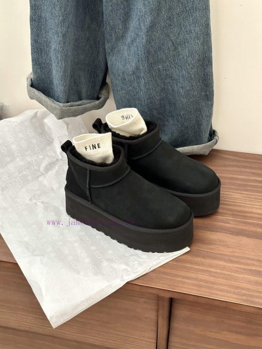 , sizes 35-41, Ugg thick sole 5cm mini snow bootsLongfeng Original Factory A-level Fur Integ815c0b90 - Image 2