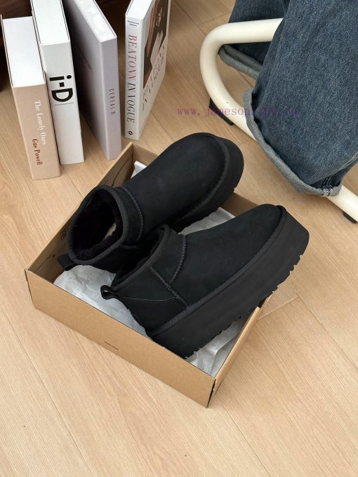 , sizes 35-41, Ugg thick sole 5cm mini snow bootsLongfeng Original Factory A-level Fur Integ815c0b90 - Image 7