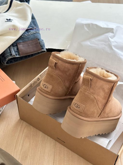 , size 35-40Ugg. Autumn and Winter Atmosphere 5cm Thick Bottom Low BarrelThe most popular th2gb1qquy - Image 4