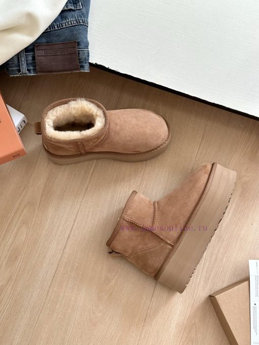 , size 35-40Ugg. Autumn and Winter Atmosphere 5cm Thick Bottom Low BarrelThe most popular th2gb1qquy - Image 6