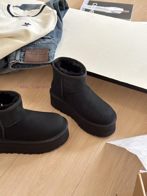, size 35-40Ugg. Autumn and Winter Atmosphere 5cm Thick Bottom Low BarrelThe most popular th0qjer76n - Image 7
