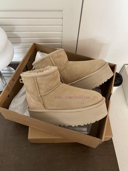 , size 35-40Ugg. Autumn and Winter Atmosphere 5cm Thick Bottom Low BarrelThe most popular thqrbv7k89 - Image 4