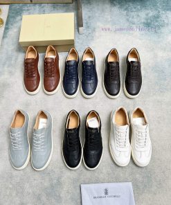 BrunelloCucinelli 🦁 Top Four Seasons Classic Lace Skateboarding Shoes Casual ShoesPrecious i4c7g0xbt