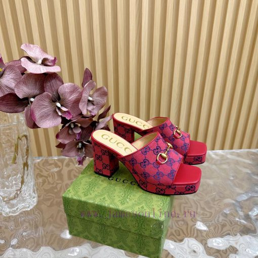 New 2024 Spring/Summer Collection GUCCI Gucci Water Platform Coarse Heel Horseclip Sandals Ljkh2a9zv - Image 2