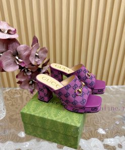 New 2024 Spring/Summer Collection GUCCI Gucci Water Platform Coarse Heel Horseclip Sandals L7huq5lgz