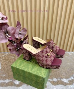 New 2024 Spring/Summer Collection GUCCI Gucci Water Platform Coarse Heel Horseclip Sandals Lc5lxwoq2