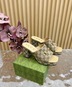 New 2024 Spring/Summer Collection GUCCI Gucci Water Platform Coarse Heel Horseclip Sandals Li4cy6xq9