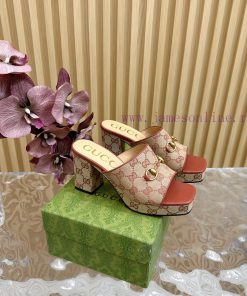 New 2024 Spring/Summer Collection GUCCI Gucci Water Platform Coarse Heel Horseclip Sandals L3rwzbsep