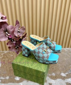 New 2024 Spring/Summer Collection GUCCI Gucci Water Platform Coarse Heel Horseclip Sandals Lwutfs5kc