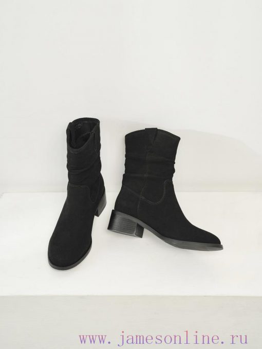 Short City Stroll Saves Little Thick Legs HUOGEN/Huo Hee Pile Boots are elves dancing gracefe9e0ykfa - Image 7