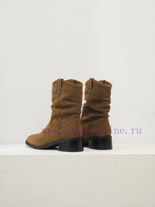 Short City Stroll Saves Little Thick Legs HUOGEN/Huo Hee Pile Boots are elves dancing gracefjgqavf6z - Image 9