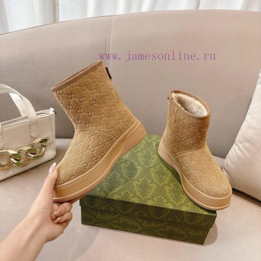 Popular P GG2024 new women's and ankle boots wool boots. This Cruise 2024 boot is both stablwo16h7ng - Image 4