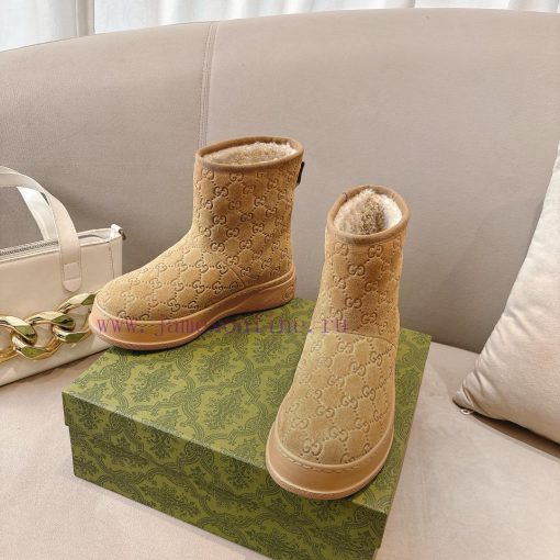 Popular P GG2024 new women's and ankle boots wool boots. This Cruise 2024 boot is both stablwo16h7ng - Image 6