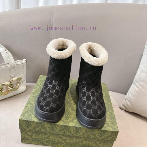 Popular P GG2024 new women's and ankle boots wool boots. This Cruise 2024 boot is both stablphbws8w2 - Image 5