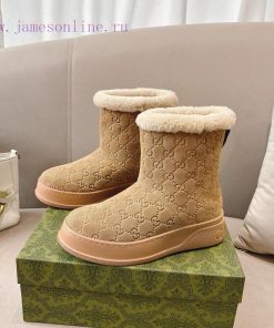 Popular P GG2024 new women's and ankle boots wool boots. This Cruise 2024 boot is both stablnkttjwik