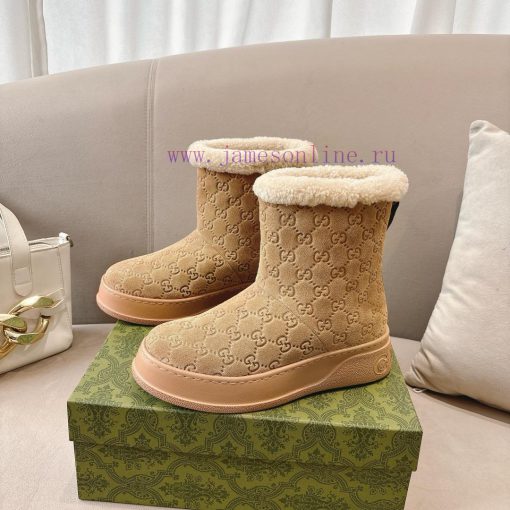 Popular P GG2024 new women's and ankle boots wool boots. This Cruise 2024 boot is both stablnkttjwik - Image 2