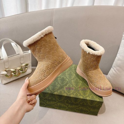 Popular P GG2024 new women's and ankle boots wool boots. This Cruise 2024 boot is both stablnkttjwik - Image 4