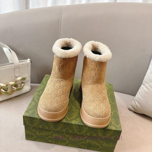 Popular P GG2024 new women's and ankle boots wool boots. This Cruise 2024 boot is both stablnkttjwik - Image 5