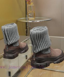 The Brunello Cucinelli boots, inspired by the classic Le Fu shoes, define the modern and elevwg9q56s
