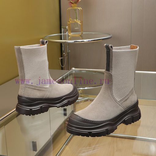 The Brunello Cucinelli boots, inspired by the classic Le Fu shoes, define the modern and elevc92zy1d - Image 4