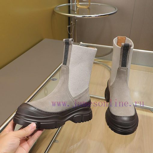 The Brunello Cucinelli boots, inspired by the classic Le Fu shoes, define the modern and elevc92zy1d - Image 8